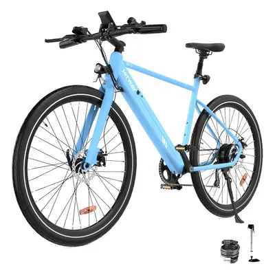 (BLUE) Hitway BK19 700C Electric Bike 36V,12Ah Removable Battery Speed range 40-80Km