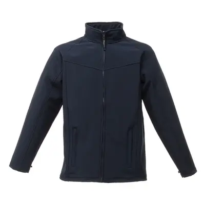 (L, Navy/Navy) Regatta Mens Uproar Lightweight Wind Resistant Softshell Jacket