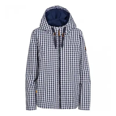 (L, Navy Gingham) Trespass Womens/Ladies Dignity Printed Waterproof Jacket