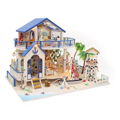 Legend Of The Blue Sea DIY Handmade Assemble Doll House Miniature Model with Lights Music for Gi