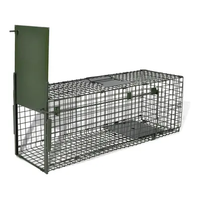 vidaXL Life Trap with Door Animal Cage Catcher Pest Control Indoor Outdoor