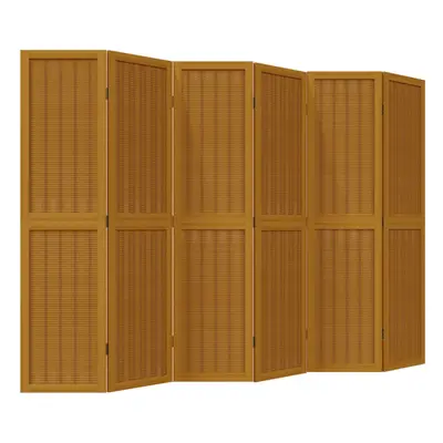 (40 x cm/ piece) vidaXL Room Divider Panel Office Privacy Screen Brown Solid Wood Paulownia