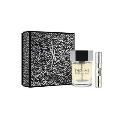 Ysl L'Homme Pcs Set: 3.4 Eau De Toilette Spray + 0.33 Eau De Toilette Spray (Hard Box)