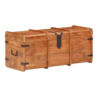 vidaXL Solid Acacia Wood Storage Chest Wooden Blanket Trunk Box Furniture