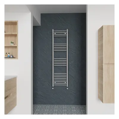 (Straight, 1400x400mm) Warmehaus Heated Towel Rail Chrome Bathroom Ladder Style Radiator Central