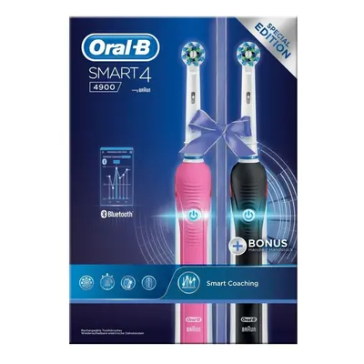 Oral-B Smart 4900 Electric Toothbrush Twin Pack with x Heads - Speed Modes