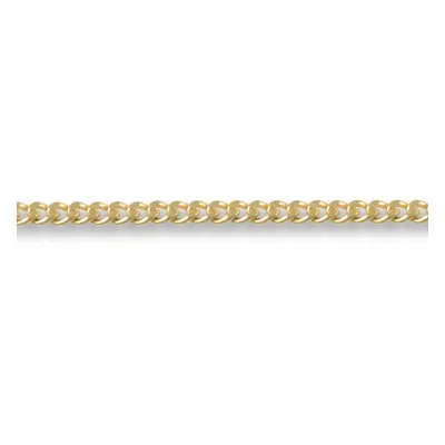 (22) Jewelco London Unisex Solid 18ct Yellow Gold Curb 1.5mm Gauge Pendant Chain Necklace