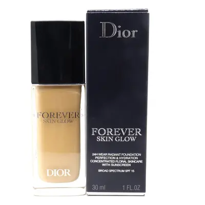 (3W0 Warm Olive/Glow SPF 15) Dior Forever Skin Glow Hydrating Foundation 1.0oz/30ml New With Box