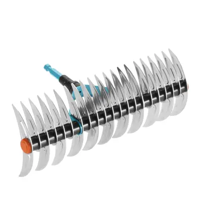 GARDENA Combisystem cutting rake: rake for removing moss and thatch, cm working width, made stee