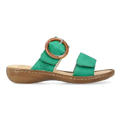 (6.5 (Adults')) | Green | Womens Adjustable Mule Sandals