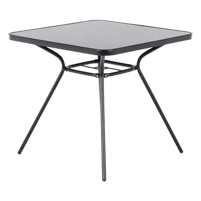 Garden Table Glass Black LIVO