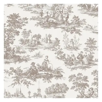 Cottage Chic Paesaggio Barocco Wallpaper Galerie Beige