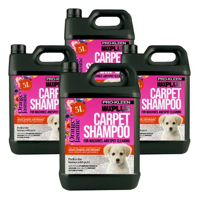 (Orange Blossom & Jasmine, 20L) Pro-Kleen 5L MAXPlus Carpet Cleaner