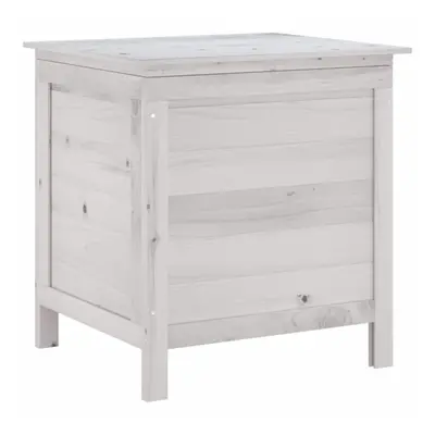 (white, x x 56.5 cm) vidaXL Garden Storage Box Outdoor Storage Chest Trunk Toy Box Solid Wood Fi