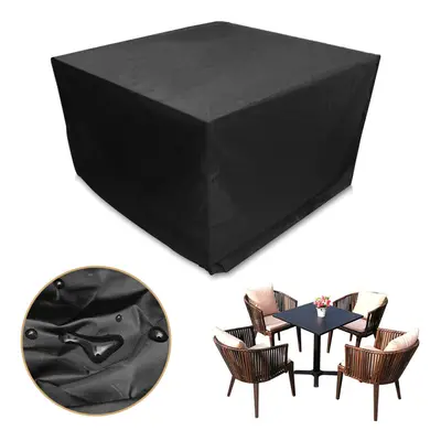 Cube Garden Furniture Cover Rattan Table Set Cover 600D Heavy Duty Oxford Fabric Patio Set Cover