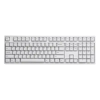 (White) Keys Minimalist Keycap Set Cherry Profile PBT Two Color Molding Keycaps for Mechanical K