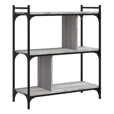 (grey sonoma, x x cm) vidaXL Bookcase Office 6-Tier Book Shelf Rack Storage Cabinet Engineered W