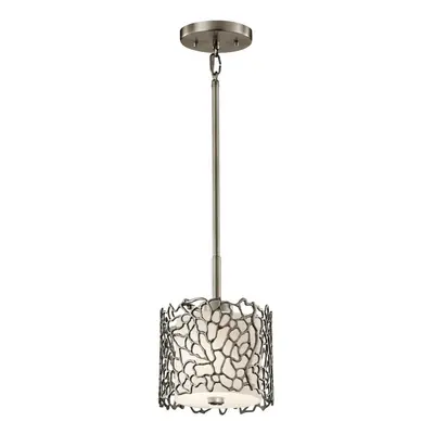 1 Bulb Ceiling Pendant Light Fitting Classic Pewter LED E27 100W Bulb