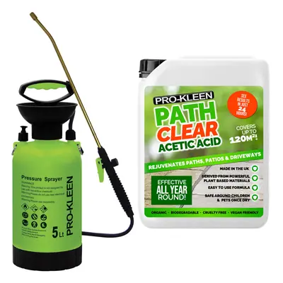 (5L) 5L Path Clear 30% Acetic Acid & Pump Sprayer