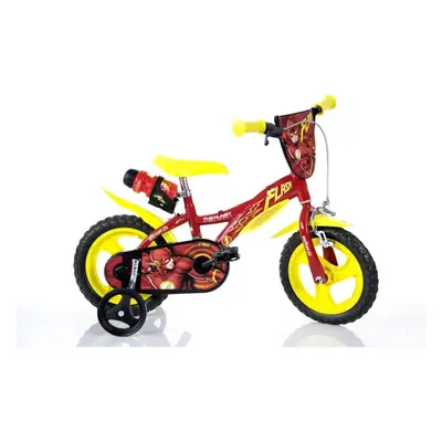 Dino Flash Kids 12" Wheel Bike - Red/Yellow