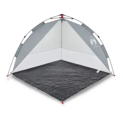 (Grey) vidaXL Beach Tent Lightweight Dome Tent Camping Tent Quick Release Waterproof