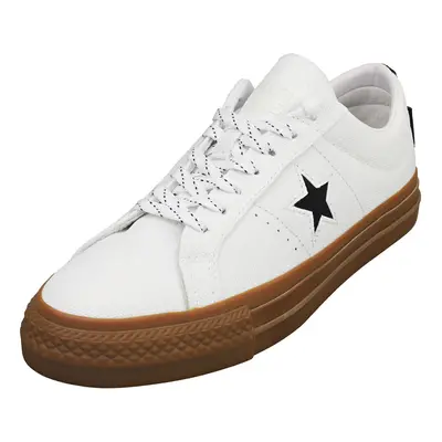 (9.5) Converse One Star Pro Ox Unisex Casual Trainers in White Black