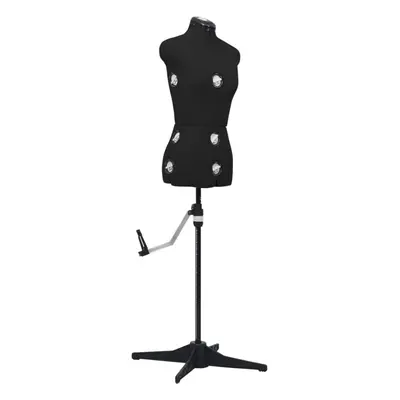 vidaXL Adjustable Dress Form Female Black Size Dressmaking Mannequin