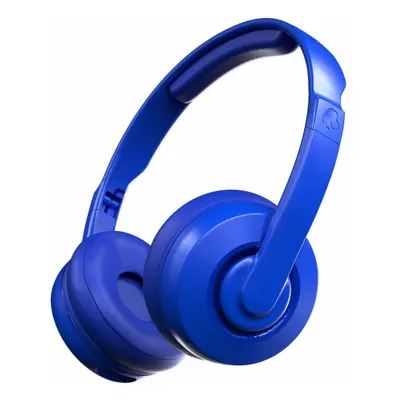 (Blue) Skullcandy Cassette Wireless Bluetooth On-Ear Collapsible Earphones Headphones