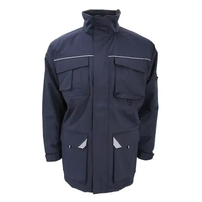 (XS, Navy Blue) Result Mens Sabre Long Work Coat