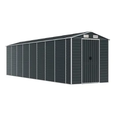 (anthracite, x x cm) vidaXL Garden Shed Outdoor Storage Shed Patio Yard Tool Shed Galvanised Ste