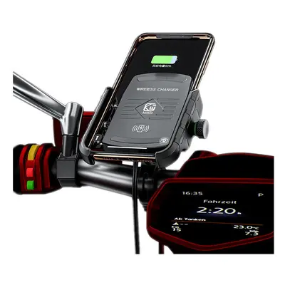 Qi Wireless Charger Quick Charge 3.0 Motorbike Motorcycle Handlebar Phone Holder