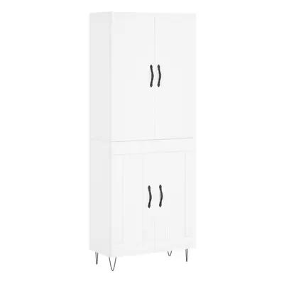 (white, wood doors) vidaXL Highboard Sideboard Storage Cabinet Home Side Cabinet Engineered Wood