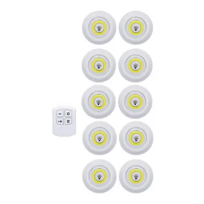 (Warm White, controller Lamp) Super Bright Cob Under Cabinet Light LED Wireless Remote Control D