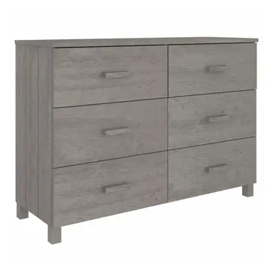 (light grey) vidaXL Sideboard Solid Wood Pine Storage Side Cabinet Furniture Multi Colours