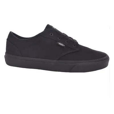 (2.5 UK, Black) Vans Juniors Kids Atwood Casual Low Top Canvas Trainers Sneakers Shoes - Black