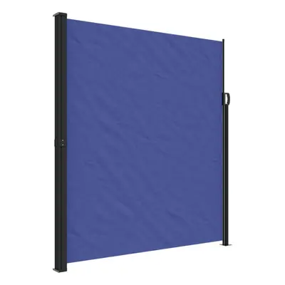 vidaXL Retractable Side Awning Outdoor Privacy Screen Shade Blue 220x300 cm