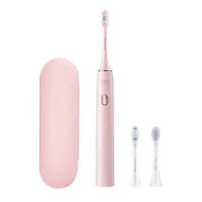 (Pink) Sonic Electric Toothbrush with DuPont Brush Heads Modes Handle Ultrasonic Automatic