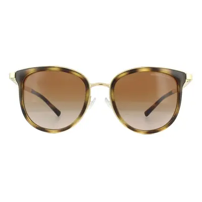 Michael Kors Sunglasses Adrianna 1010 Dark Tortoise Gold Brown Gradient