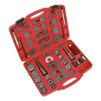 50 Piece Brake Piston Tool Kit - Push & Wind Back Brake Pistons - Storage Case