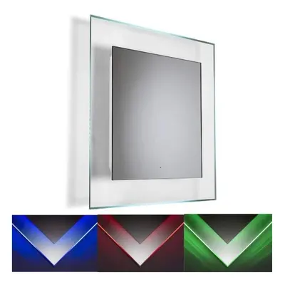 Croydex Oakley Colour Change Illuminated Mirror Hang 'N' Lock x x mm