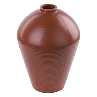 Flower Vase XANTHI Ceramic cm Brown