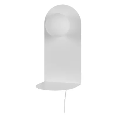 Wall Lamp MAPI With Shelf Metal White