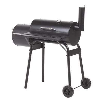 Charcoal BBQ Grill and Smoker Black KATLA