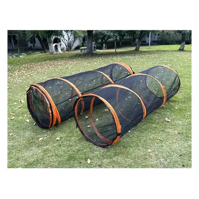 2 in Pet Cat and Dog Tunnel Tent Foldable Pet Tent Outdoor Pop Up Pet Playpen Cage Fences House 