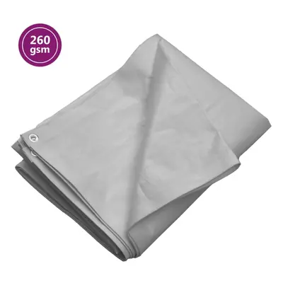 (Grey, g/mÂ²6 x m (W x L)) vidaXL Tarpaulin HDPE Tarp Ground Sheet Covering Multi Colours/Sizes/