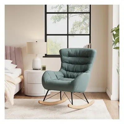 Nordic Wooden Rocking Chair for Living Room Bedroom