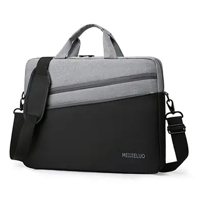 (Black) 15.6inch Computer Laptop Bag Briefcase Large Travel Handbag Waterproof Shoulder Bag Fash