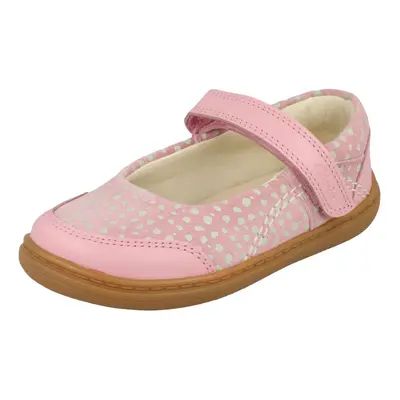 (Pink, UK Infant) Girls Clarks Mary Jane Shoes Flash Stripe - F Fit