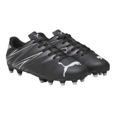 (4 UK, Black/Silver) Puma Childrens/Kids Attacanto Football Boots