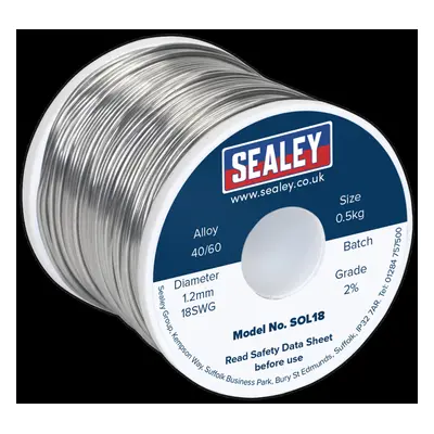 Solder Wire Quick Flow 1.2mm/18SWG 40/60 0.5kg Reel